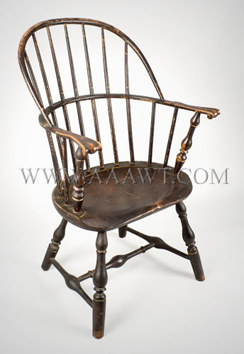 Sack-Back Windsor Armchair
18th Century
Boston, entire view